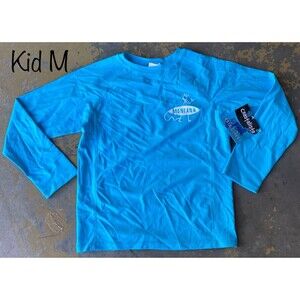 Coastalista Kid M Blue Montana Long Sleeve Rash Guard NWT SPF 50+